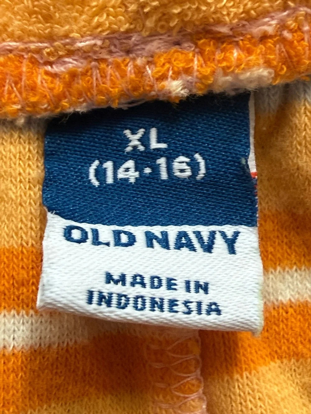 Old Navy Girls Kids Striped Colorful Terry Cloth Pull-On Shorts. XL. 14-16.